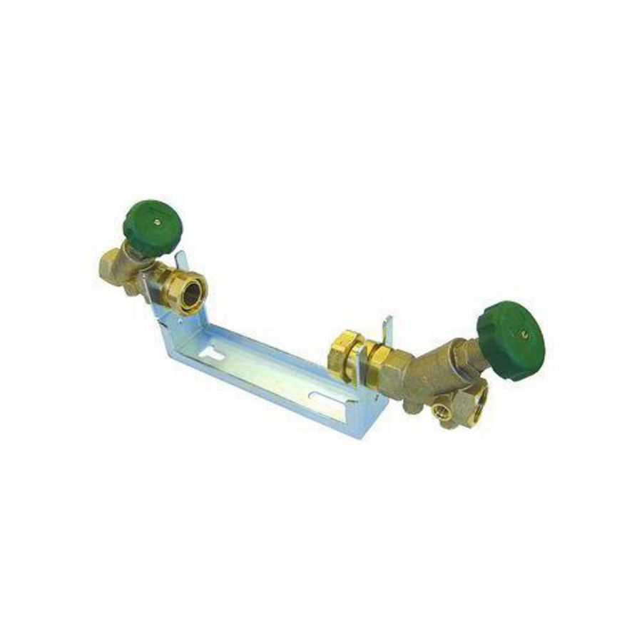 Voorgemonteerde aansluitconsole watermeter DN25