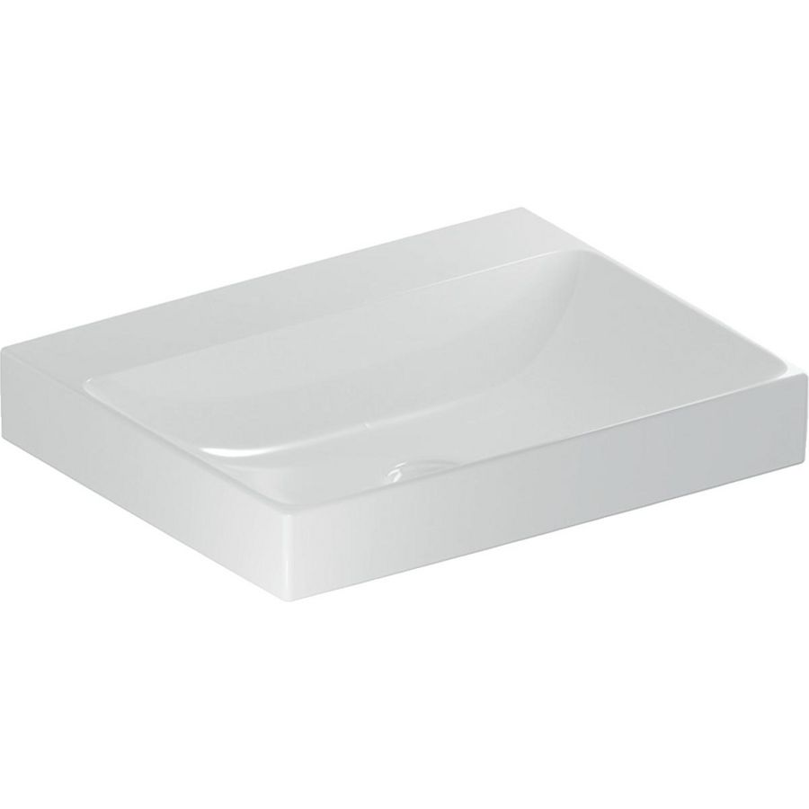 Wastafel 60x48cm zonder kraangat gecentreerd zonder overloop wit Keratect ONE
