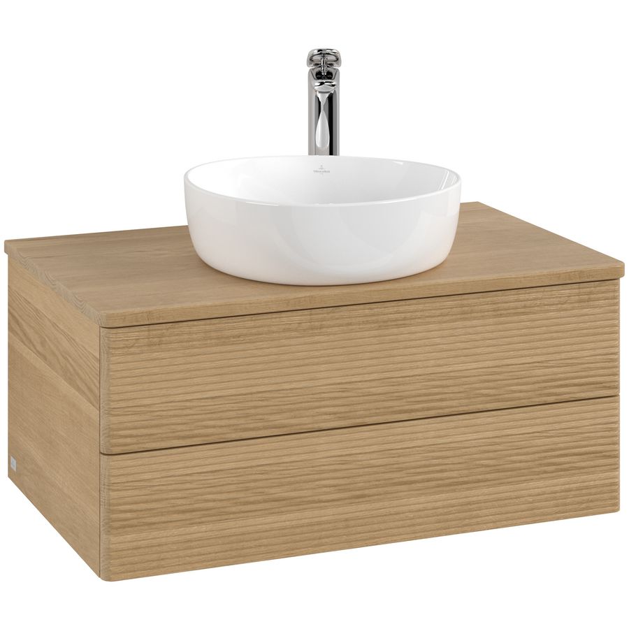 Wastafelonderkast Antao 800x360x500mm Honey Oak L19151HN