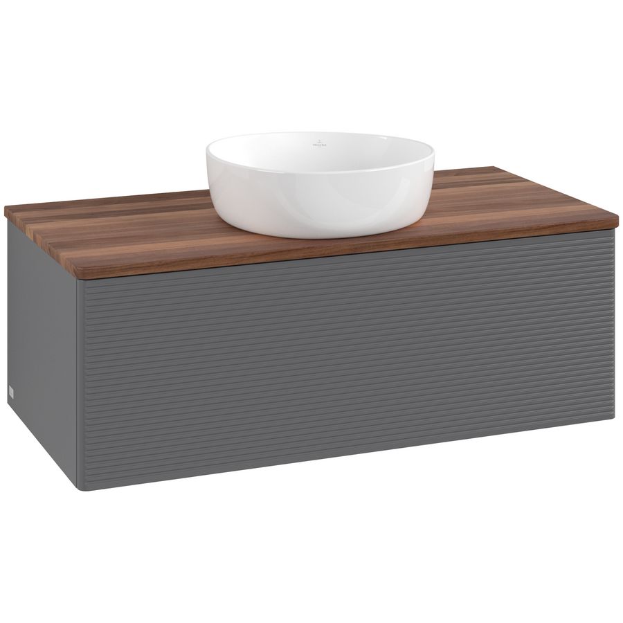 Wastafelonderkast Antao 1000x360x500mm Antr. Matt Lacquer L31112GK