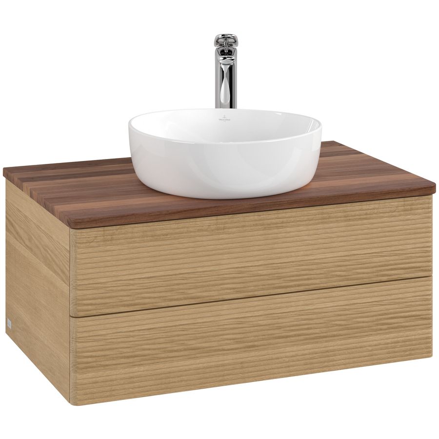 Wastafelonderkast Antao 800x360x500mm Honey Oak L19152HN