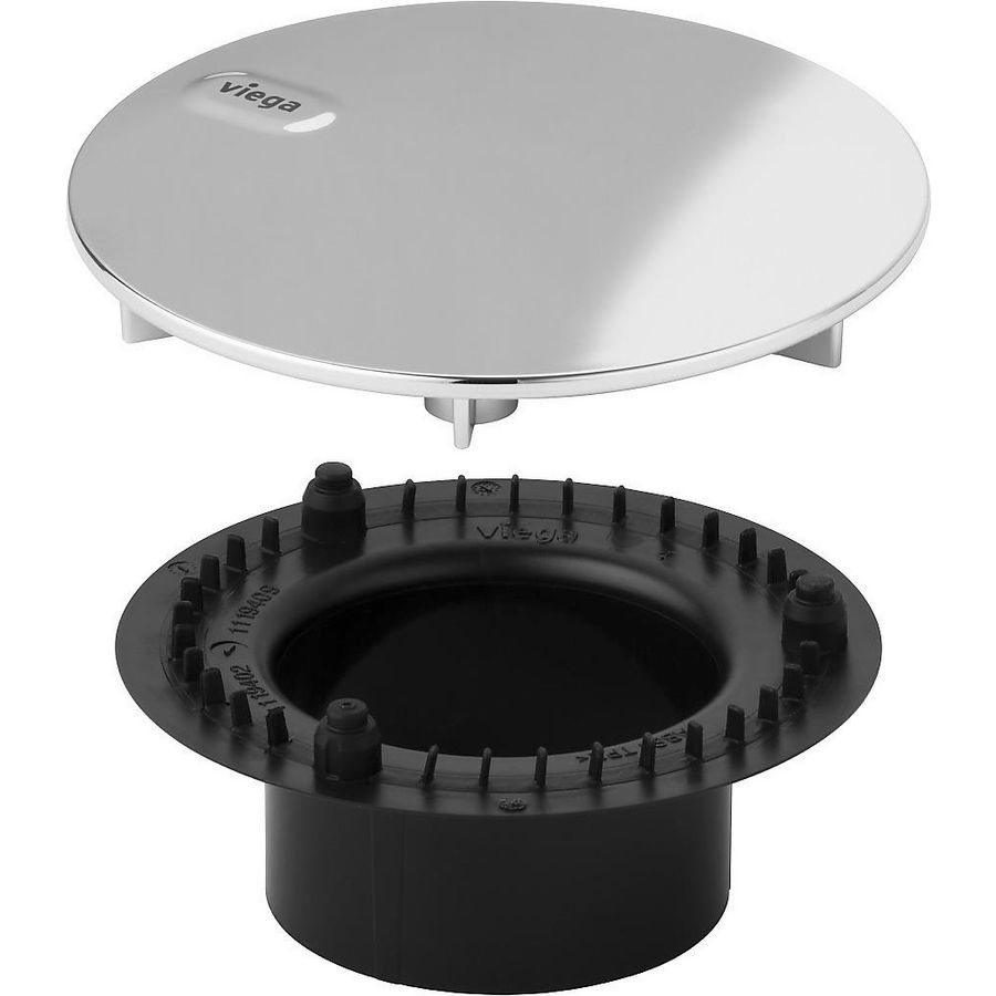 Afbouwset 6966.0 kunststof D115mm verchroomd glanzend