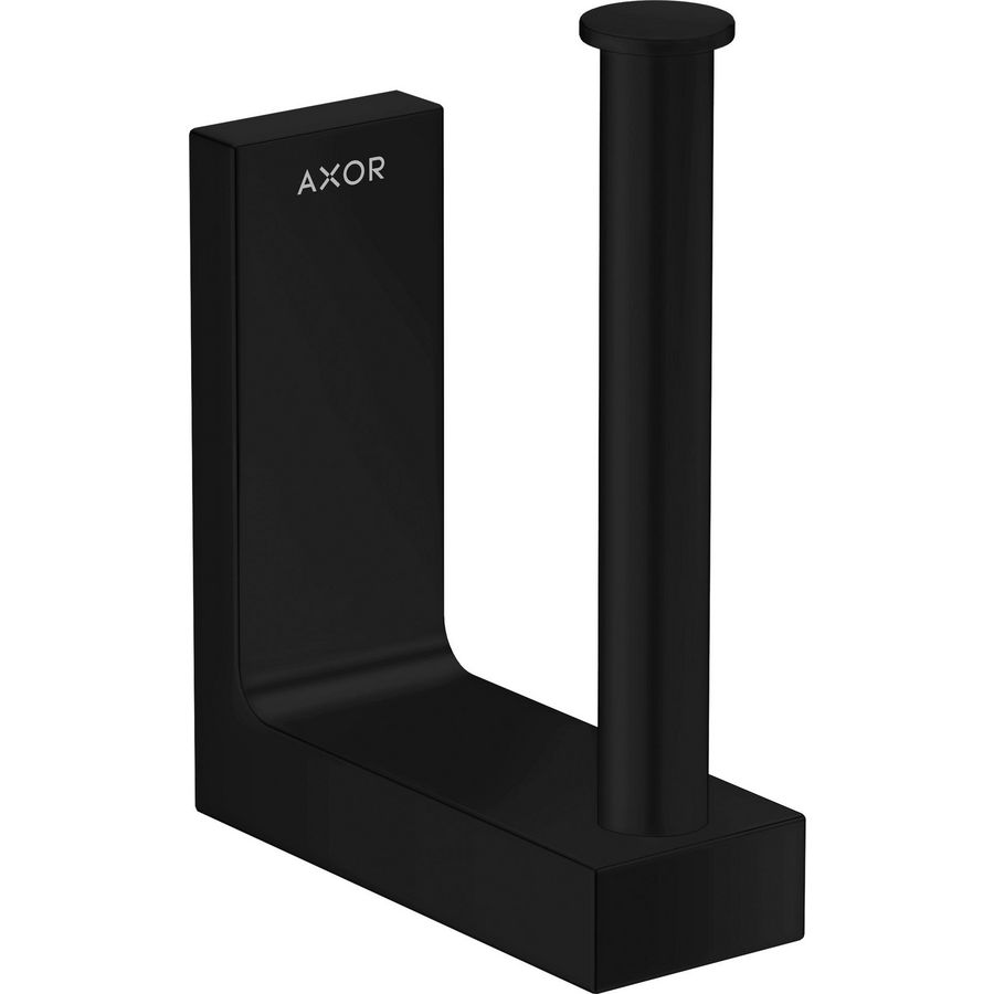 AXOR Universal Rectangular reserveclosetrolhouder mat zwart