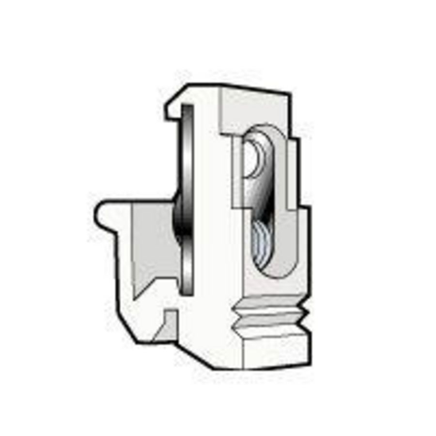 Montage adapter M4 asymmetrisch DIN rail VVE=100