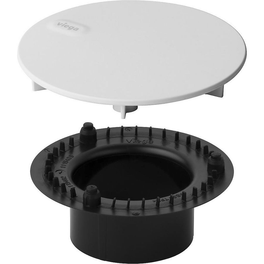 Afbouwset 6966.0 kunststof D115mm design-wit mat