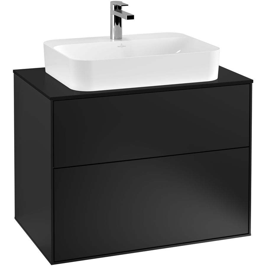 Wastafelonderkast Finion 800x603x501mm Black Matt Lacquer G34200PD