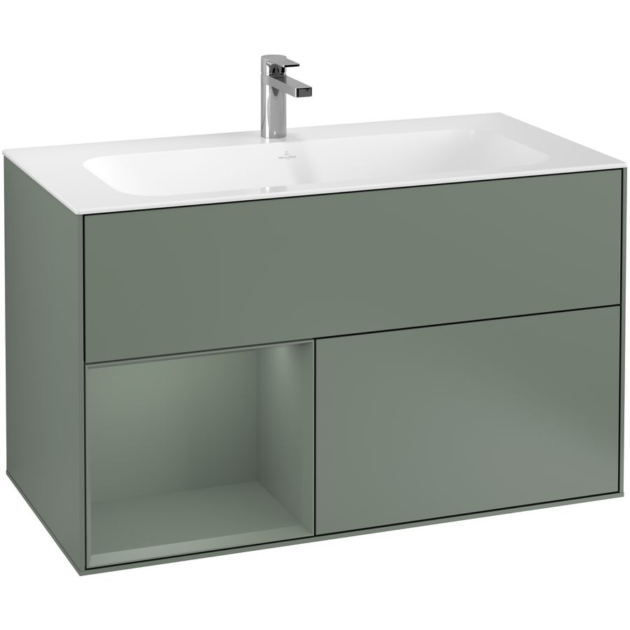 Wastafelonderkast Finion 996x591x498mm Olive Matt Lacquer G030GMGM