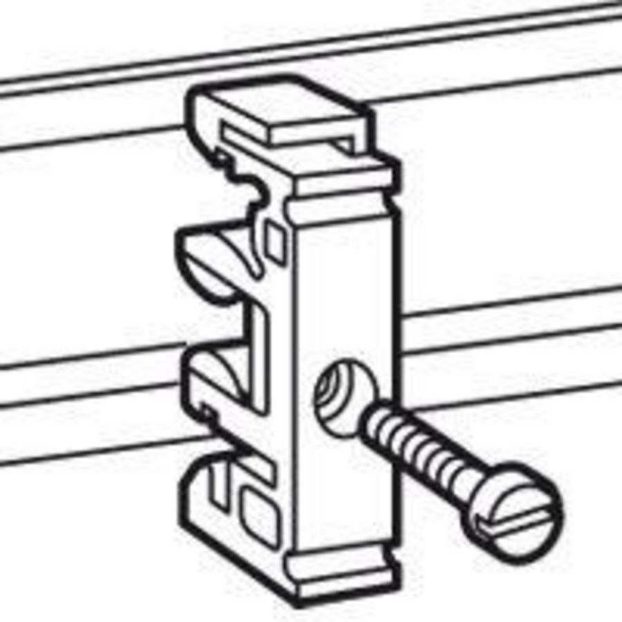 Klem rond 6mm voor rail VVE=100