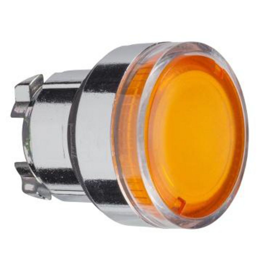 Kop voor verlichte drukknop Ø22mm Geel