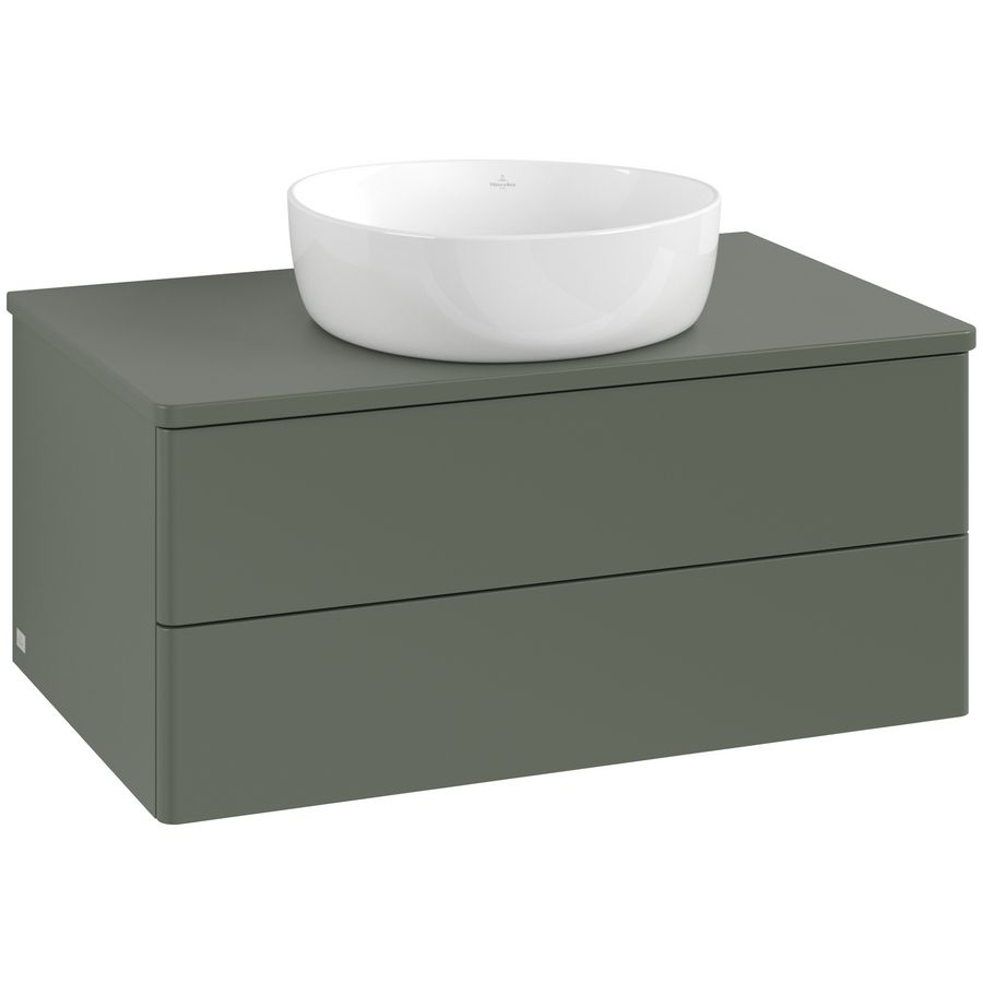 Wastafelonderkast Antao 800x360x500mm L.Green Matt Lacquer K19010HL