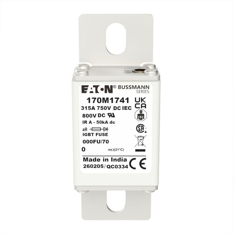Zekeringelement FUSE 315A 750V DC 000FN/70 AR CU VVE=5