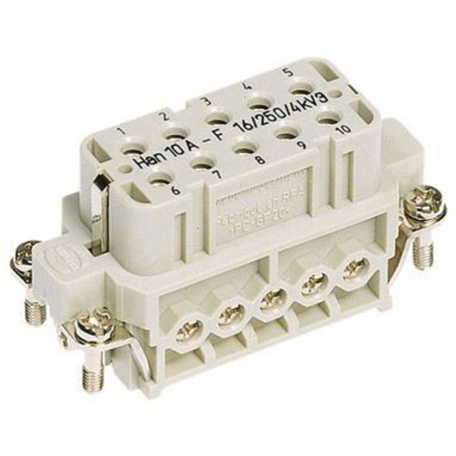Contactblok Han 10A-BU-S