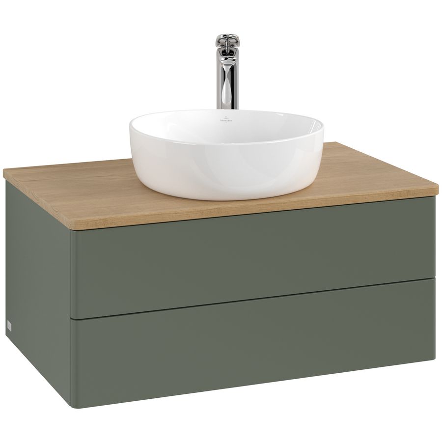 Wastafelonderkast Antao 800x360x500mm L.Green Matt Lacquer K19051HL