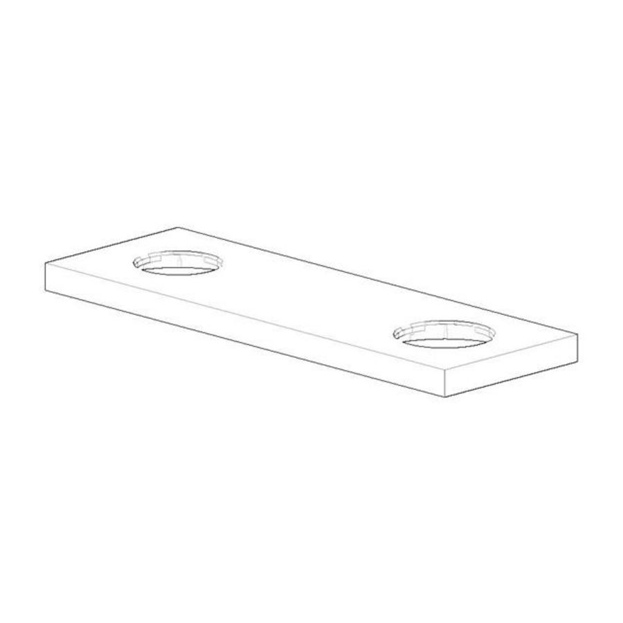 Rozet 180x60x9mm chr 092787003-00