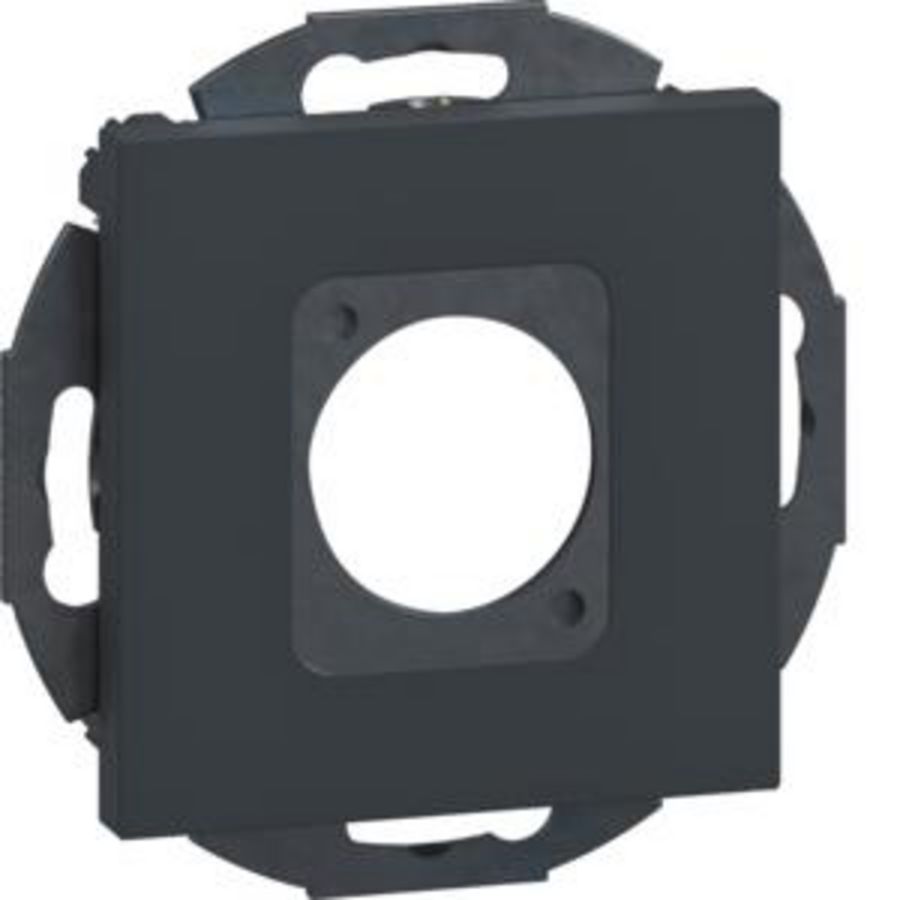 Draagplaat 1V multimedia D-Size Flange 23,6 zwart