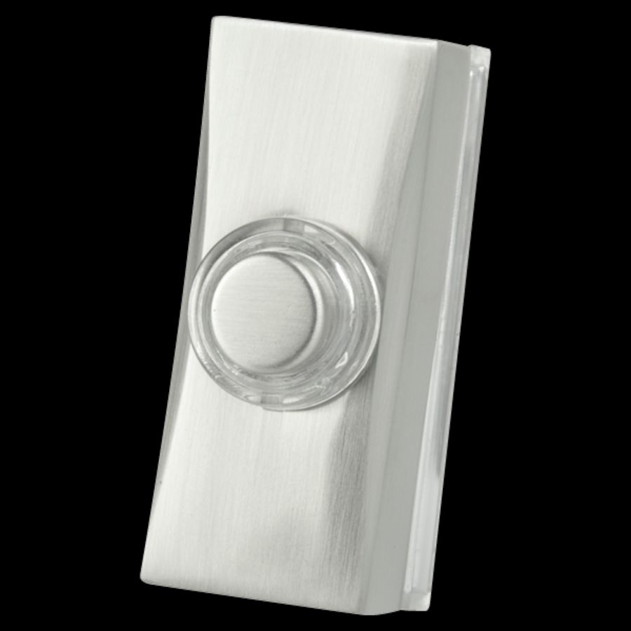 Beldrukker RVS-look opbouwmontage met knop
