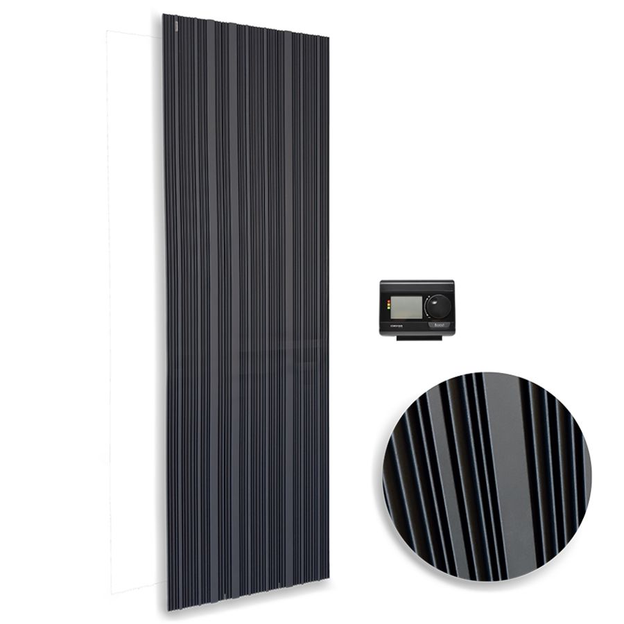 Radiator Tessuto E-Comfort REMOTE 1800x500mm 750W Antraciet