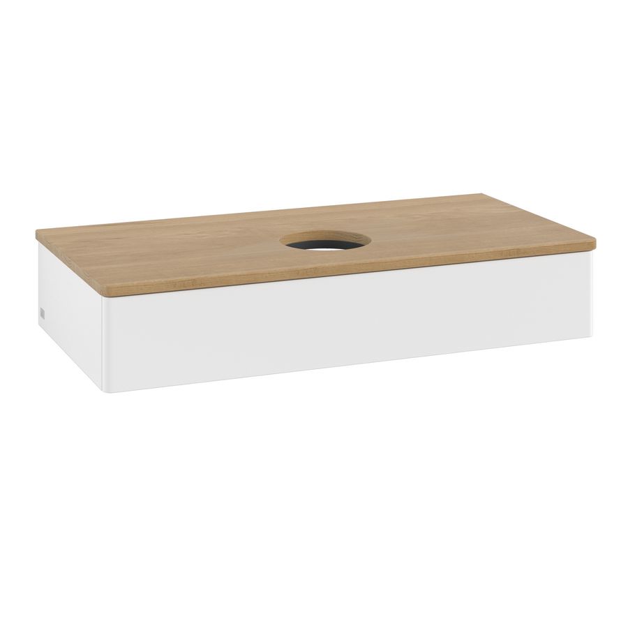 Wastafelonderkast Antao 1000x190x500mm White Matt Lacquer L09011MT