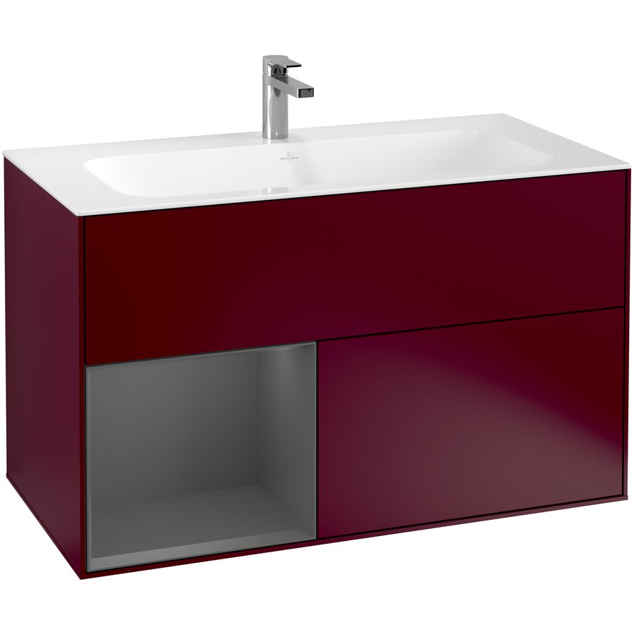 Wastafelonderkast Finion 996x591x498mm Peony Matt Lacquer F030GKHB