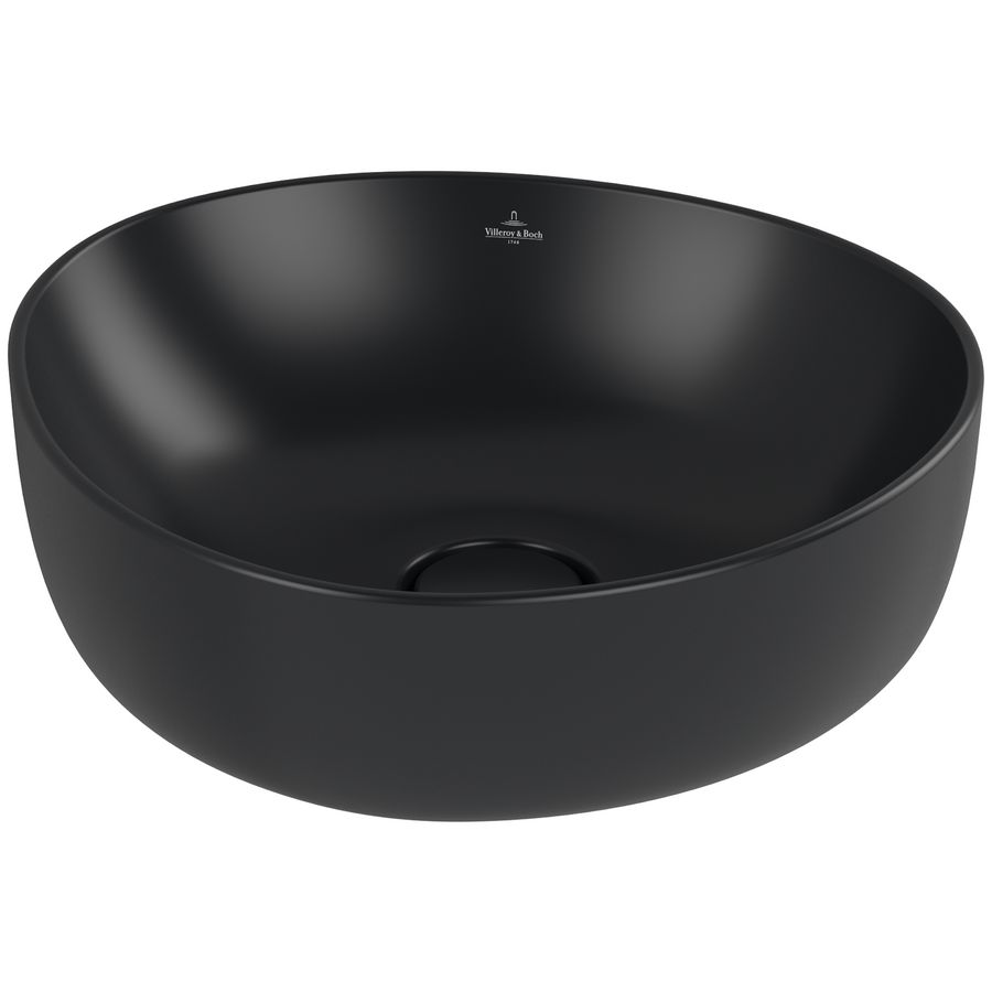 Opzetwastafel Antao 400x395mm Pure Black CeramicPlus