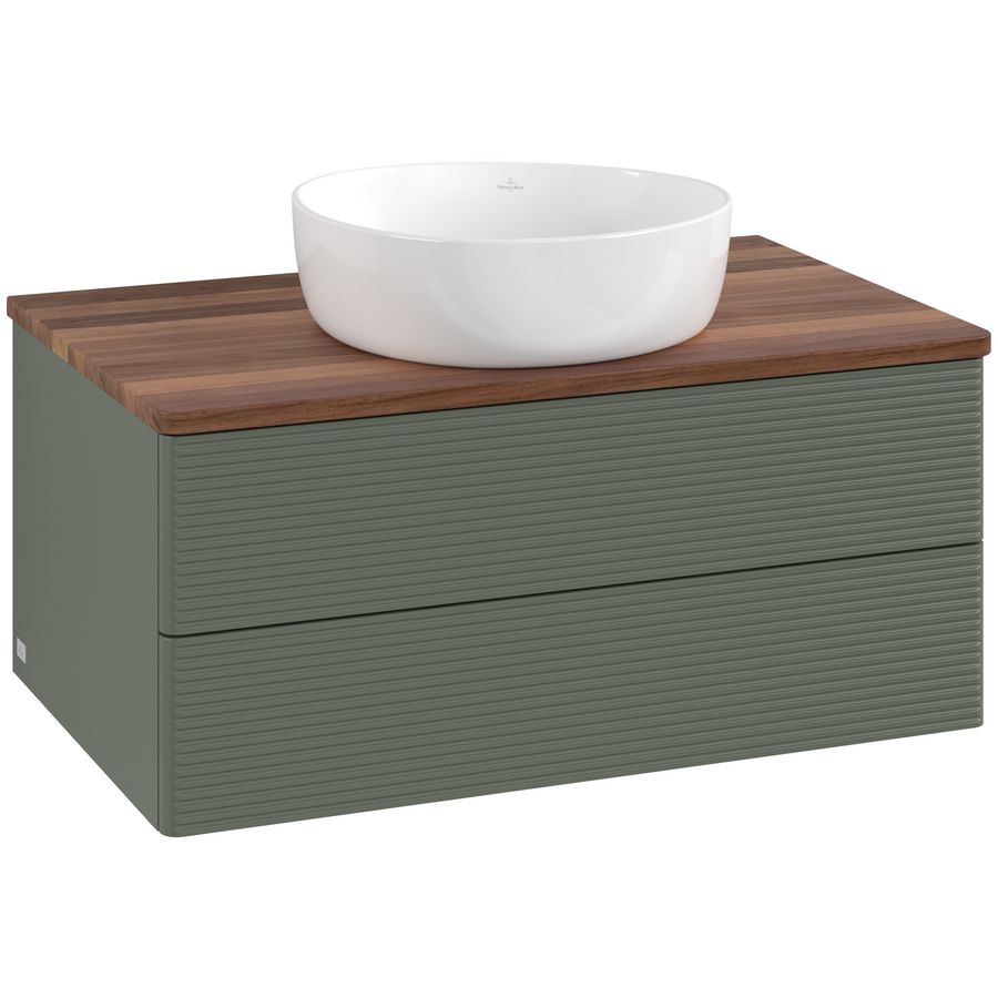 Wastafelonderkast Antao 800x360x500mm L.Green Matt Lacquer K19112HL