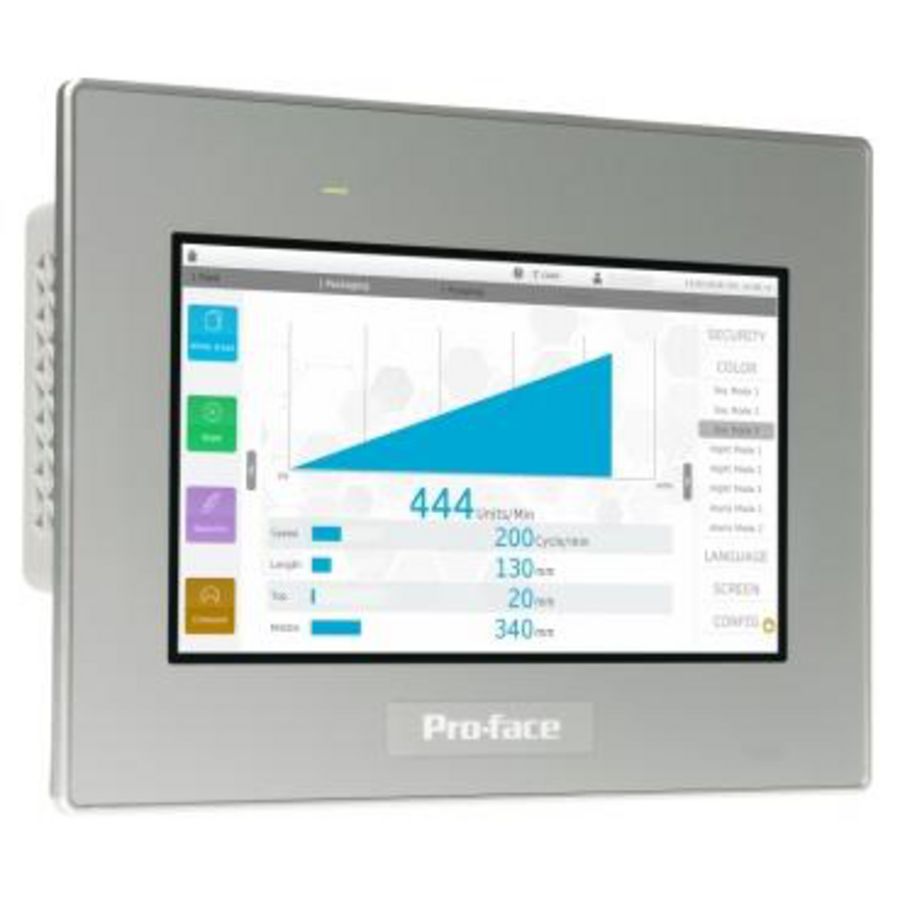 7"W touchscreen display 2COM 2Ethernet USB host&app 24VDC
