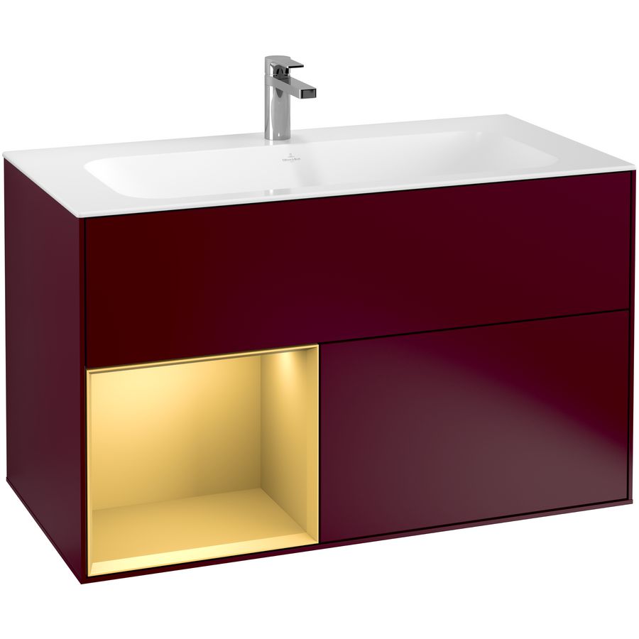 Wastafelonderkast Finion 996x591x498mm Peony Matt Lacquer F030HFHB