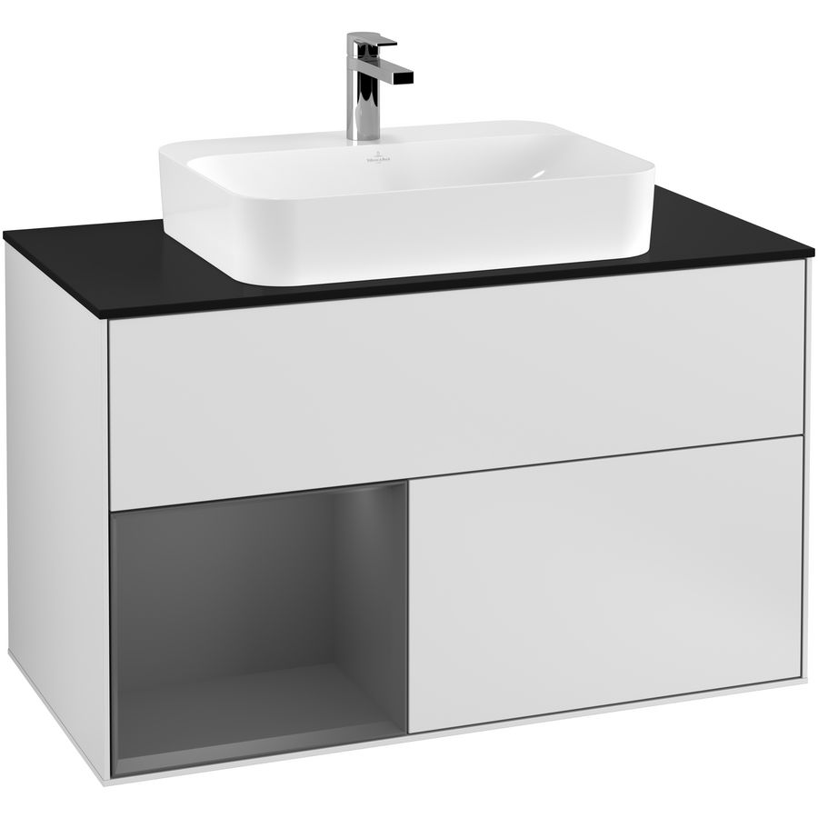 Wastafelonderkast Finion 1000x603x501mm White Matt Lacquer G362GKMT