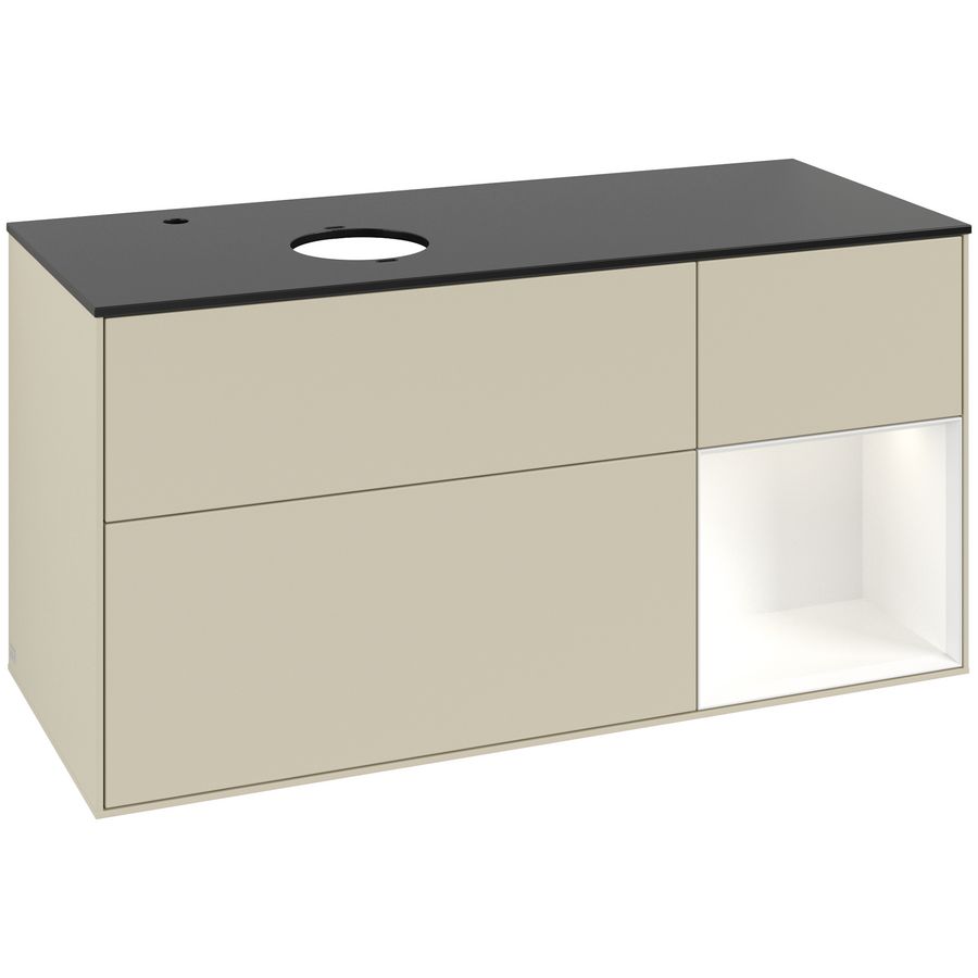 Wastafelonderkast Finion 1200x603x501mm S.Grey Matt Lacquer G932MTHJ