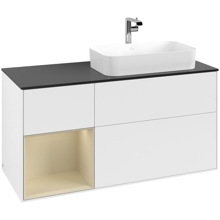 Wastafelonderkast Finion 1200x603x501mm White Matt Lacquer G272HJMT