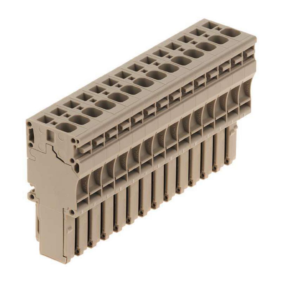 Plug (terminal) d.beige 4mm² 32A 80 1855110000 VVE=10