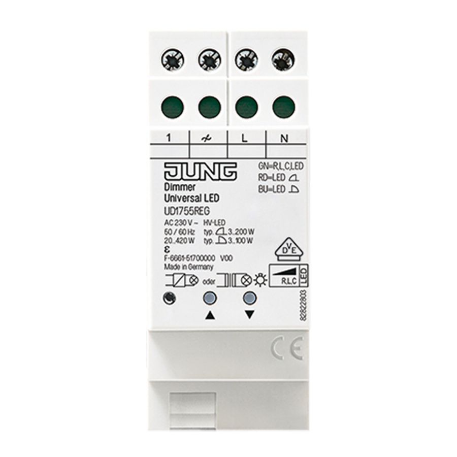 DIN-rail universeel dimmer