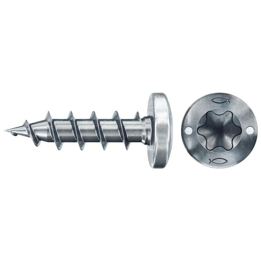 Spaanplaatschroef PowerFast 3,5x12 TX bolkop VD verzinkt VVE=200