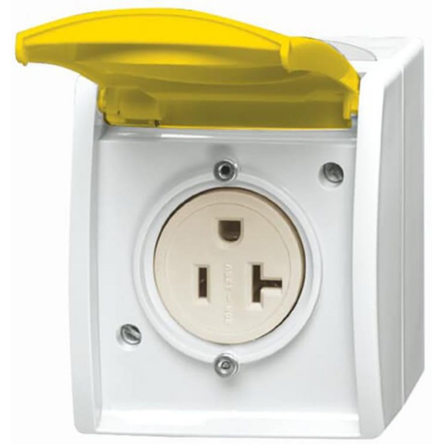 Tekstwandcontactdoos kd Nema 20A/125V opb IP44 o-alp (3016 EWN-54)