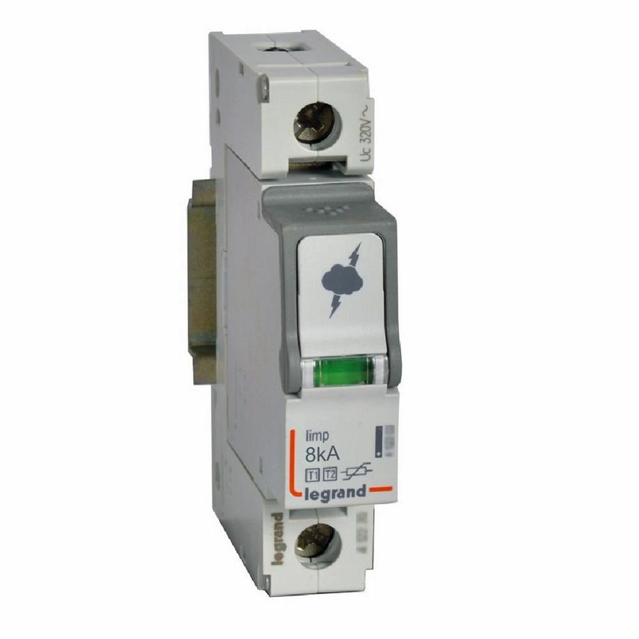 Overspanningsbeveiliger T1 + T2-1P-8kA 1.3kV-320V-1m