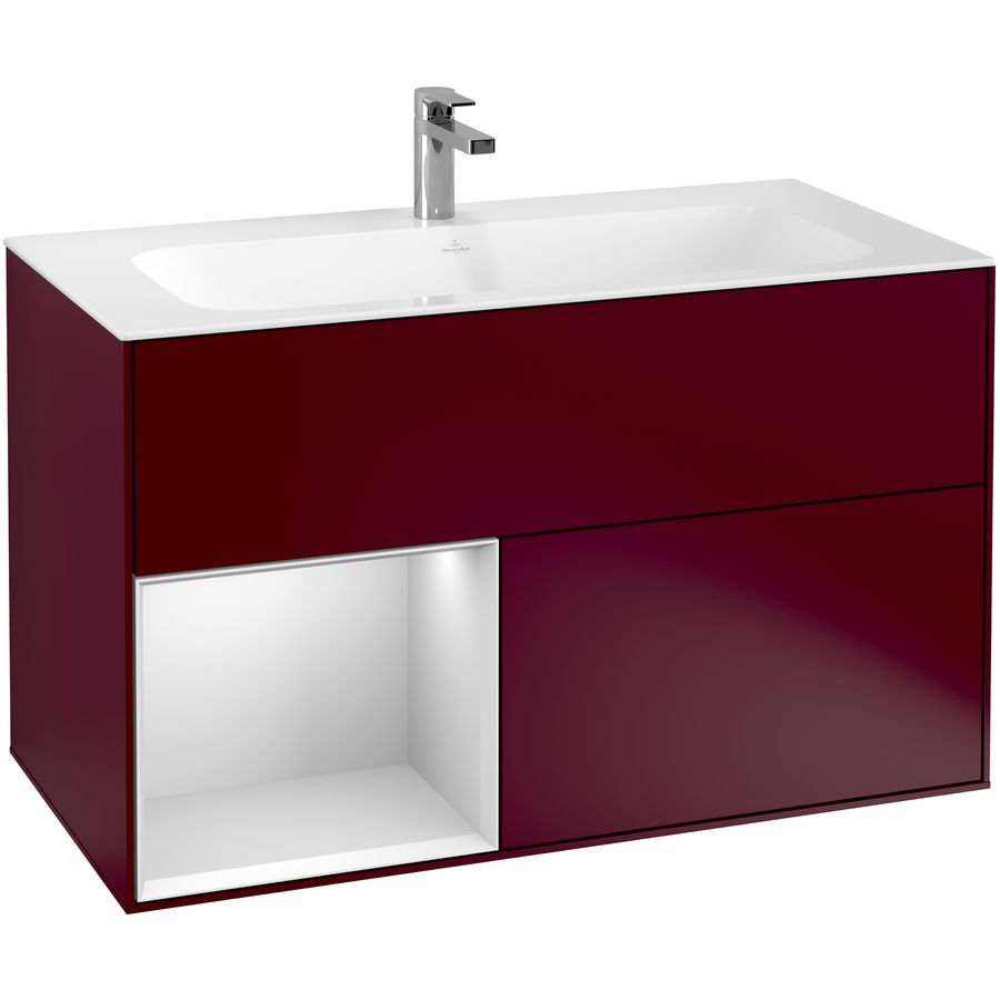 Wastafelonderkast Finion 996x591x498mm Peony Matt Lacquer F030MTHB