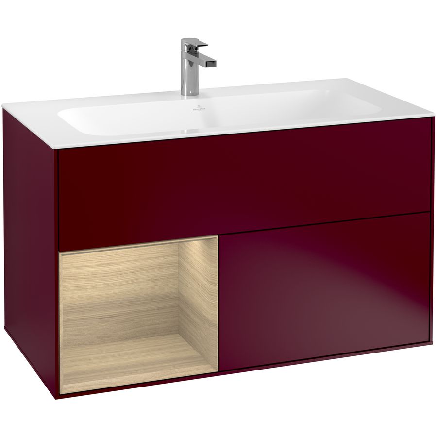 Wastafelonderkast Finion 996x591x498mm Peony Matt Lacquer F030PCHB