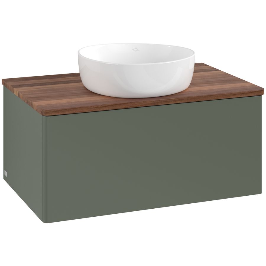 Wastafelonderkast Antao 800x360x500mm L.Green Matt Lacquer K30012HL