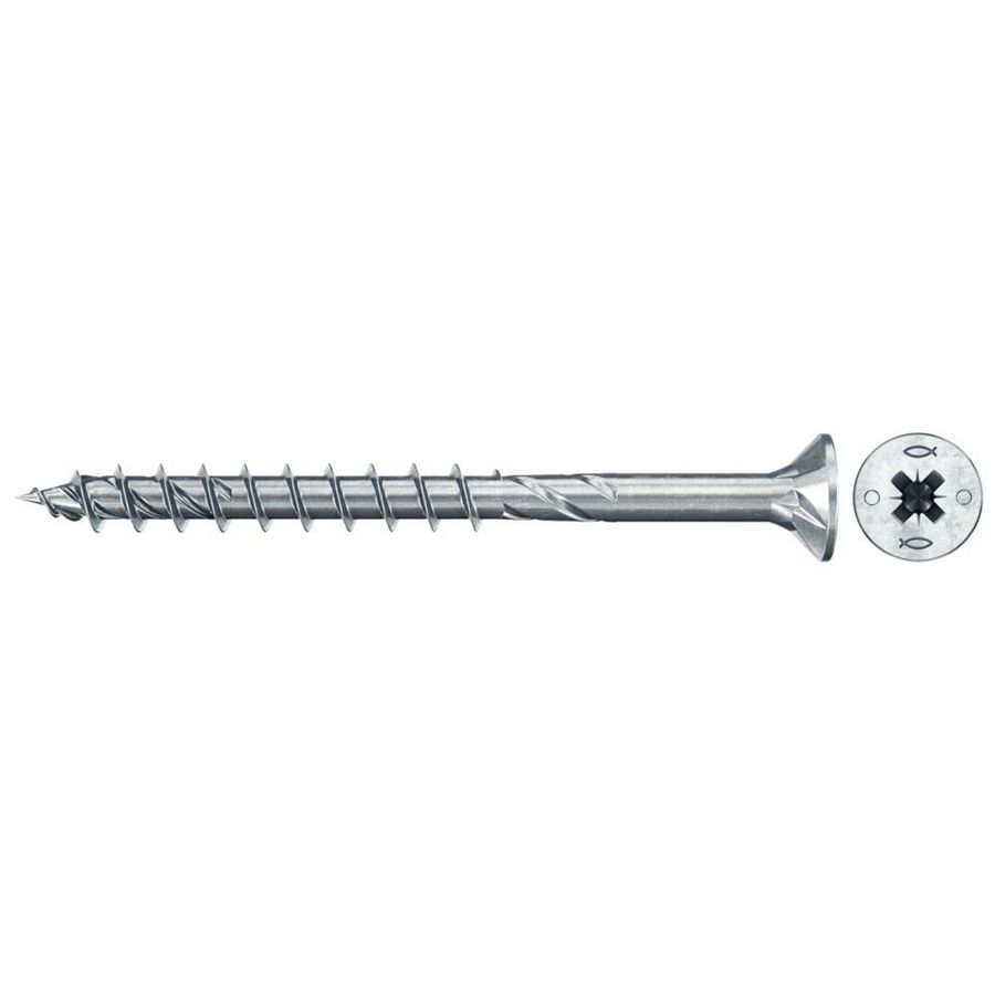 Spaanplaatschroef PowerFast 5,0x60 PZ verzonken kop verzinkt VVE=200