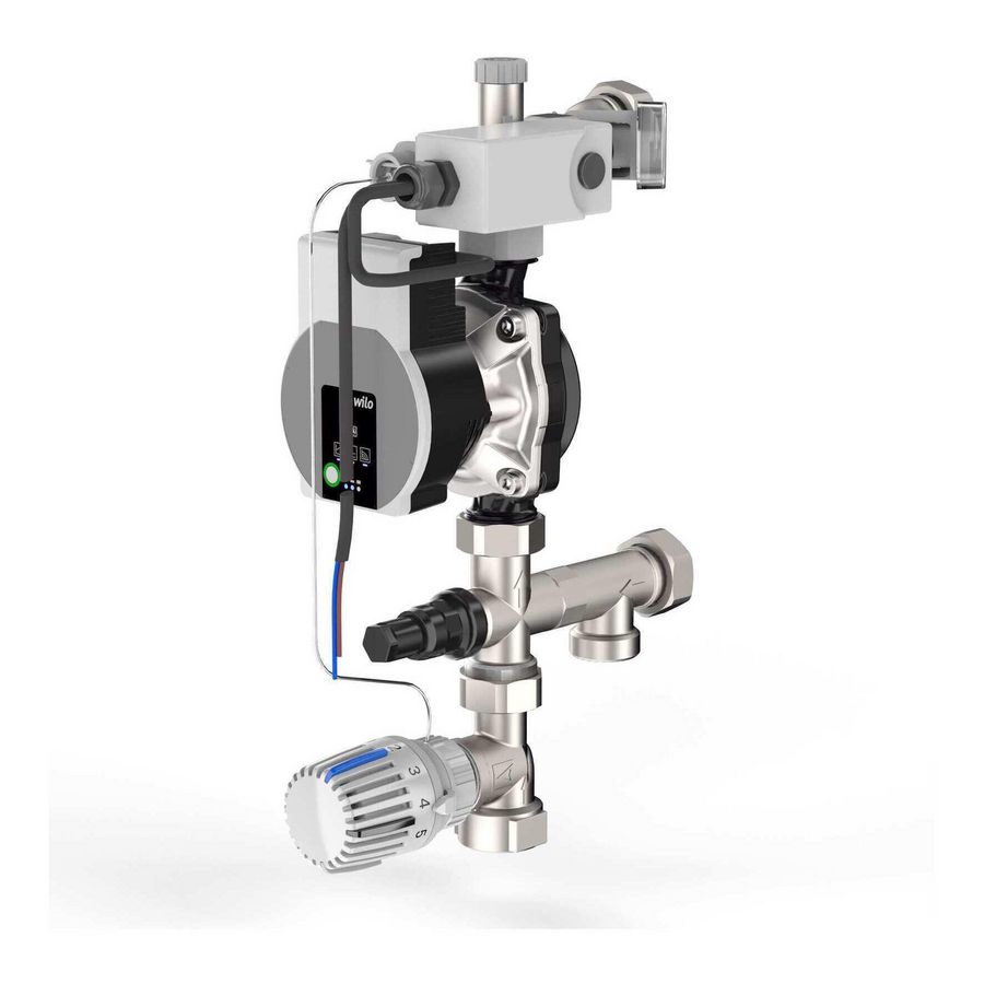 Pompaanbouwset flex + thermostaatknop