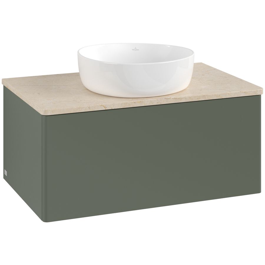 Wastafelonderkast Antao 800x360x500mm L.Green Matt Lacquer K30013HL
