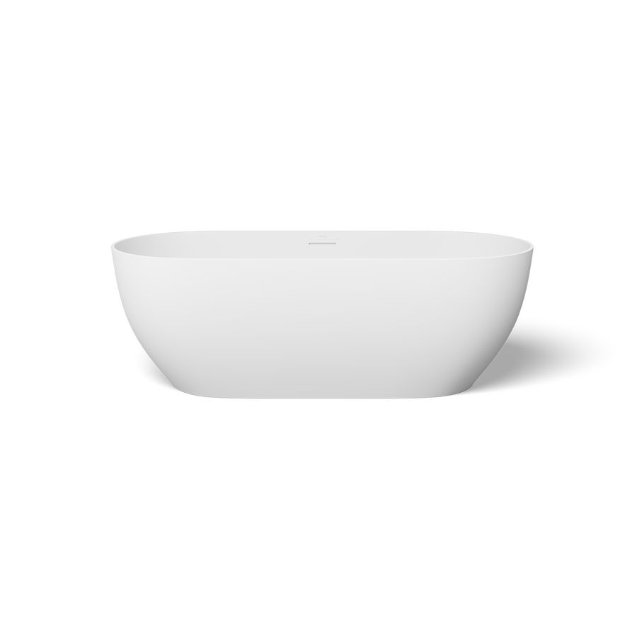 Vrijstaand ligbad Solid Easy 173x78cm mat wit h=55,5cm incl. afvoergarnituur