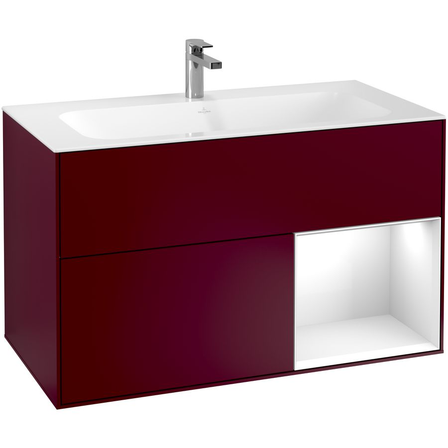Wastafelonderkast Finion 996x591x498mm Peony Matt Lacquer F040GFHB