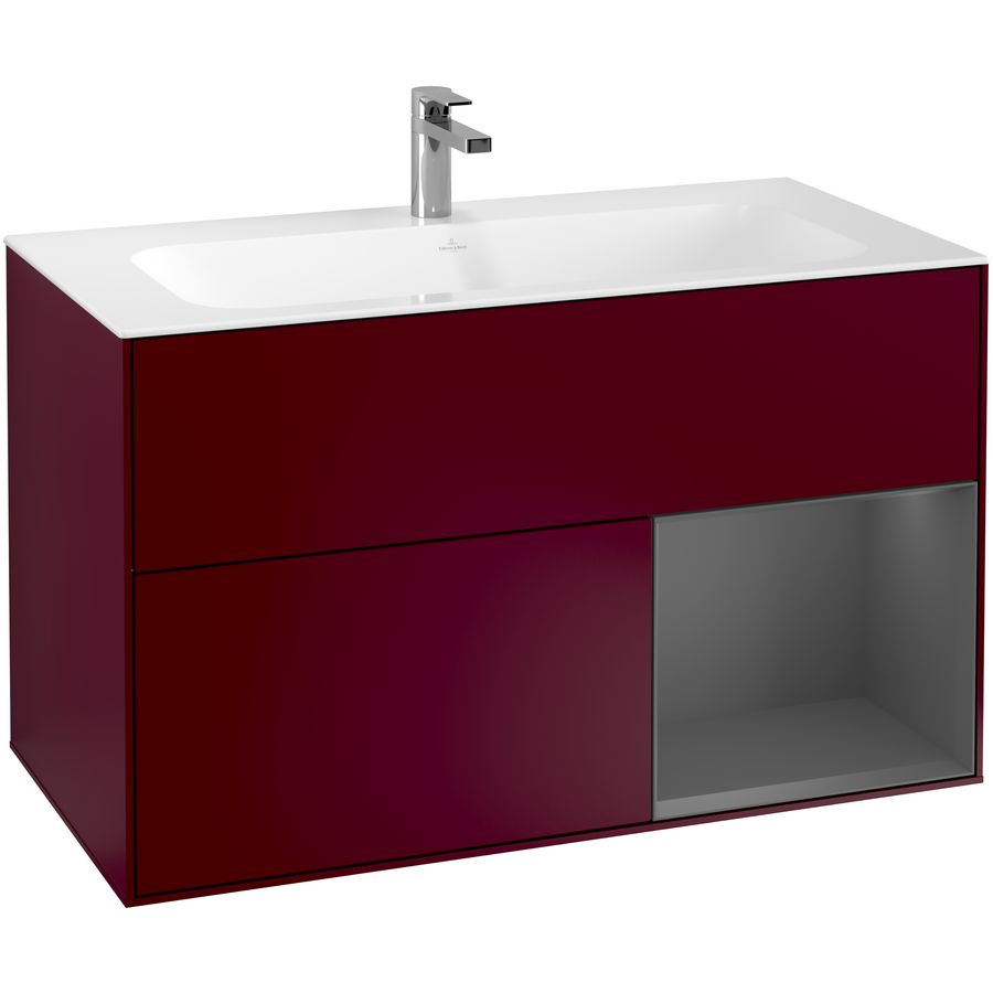 Wastafelonderkast Finion 996x591x498mm Peony Matt Lacquer F040GKHB