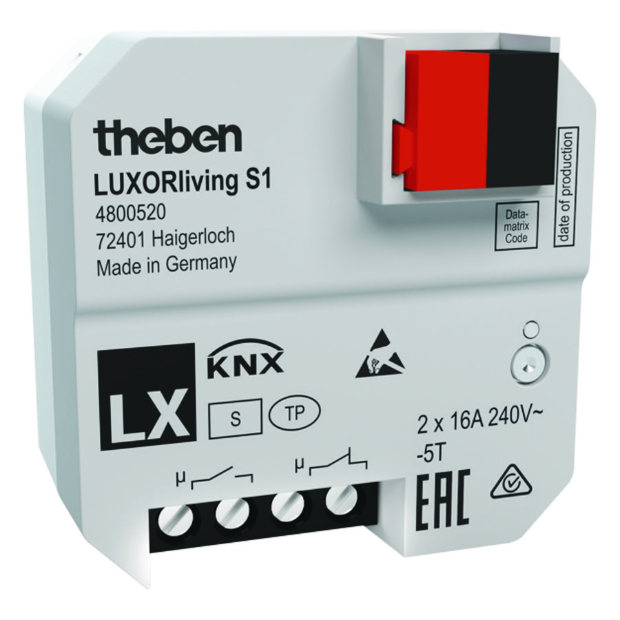 Inbouw schakelactor 1 kanaal LUXORliving