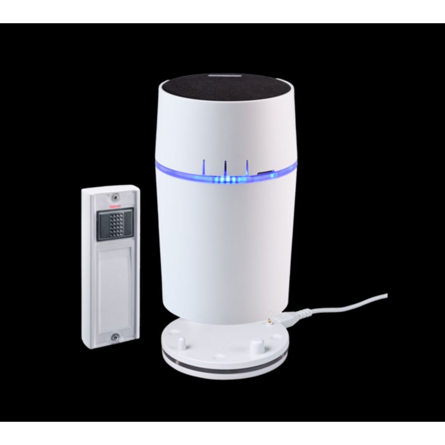 Gong draadloos met bluetooth reikwijdte tot 500m.