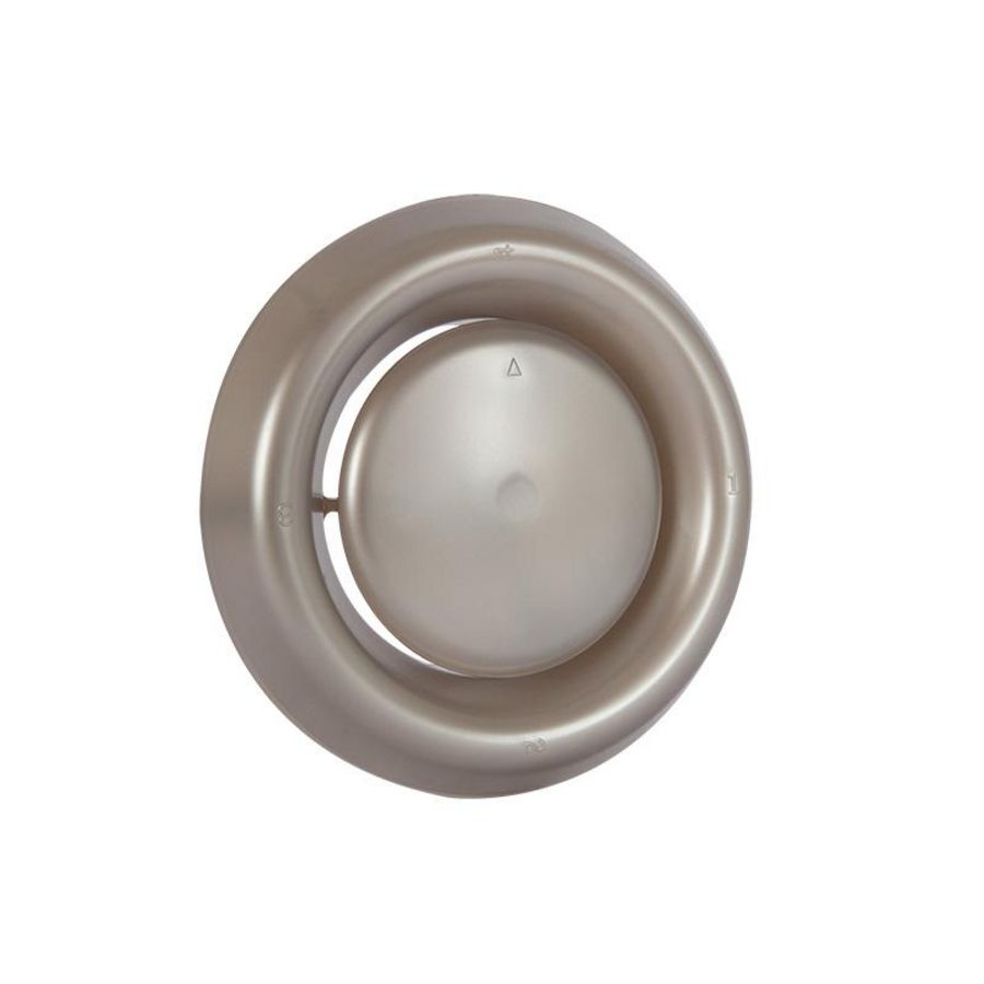 Afzuigventiel+klemmen Ø150mm RVS
