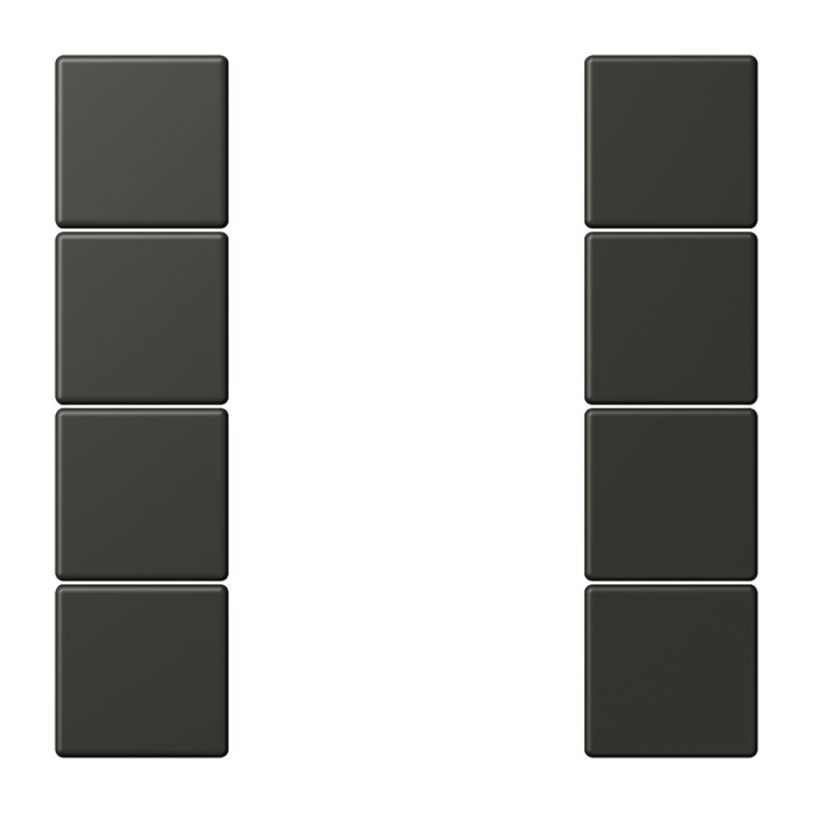 Tastafdekking F50 4-voudig compleet LC4320R KNX