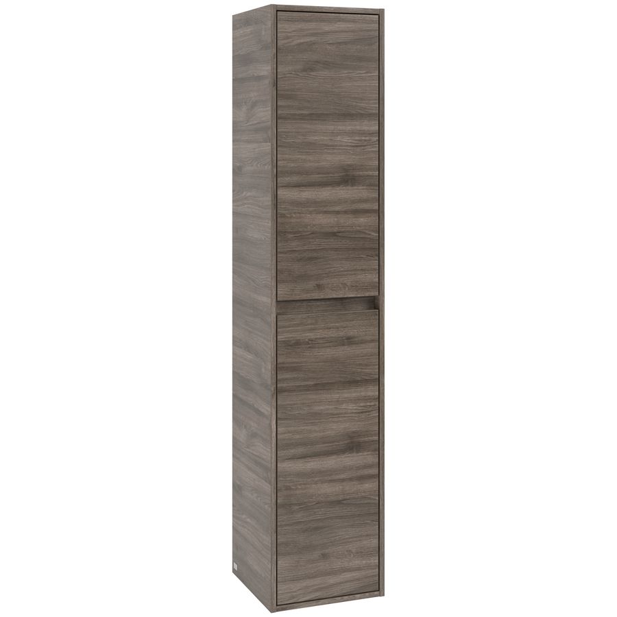 Hoge kast Skyla 350x1700x348mm Stone Oak