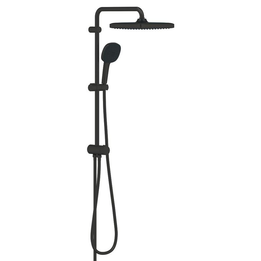 Vitalio Comfort 250 douchesysteem met omstelkraan matte black (mat zwart)